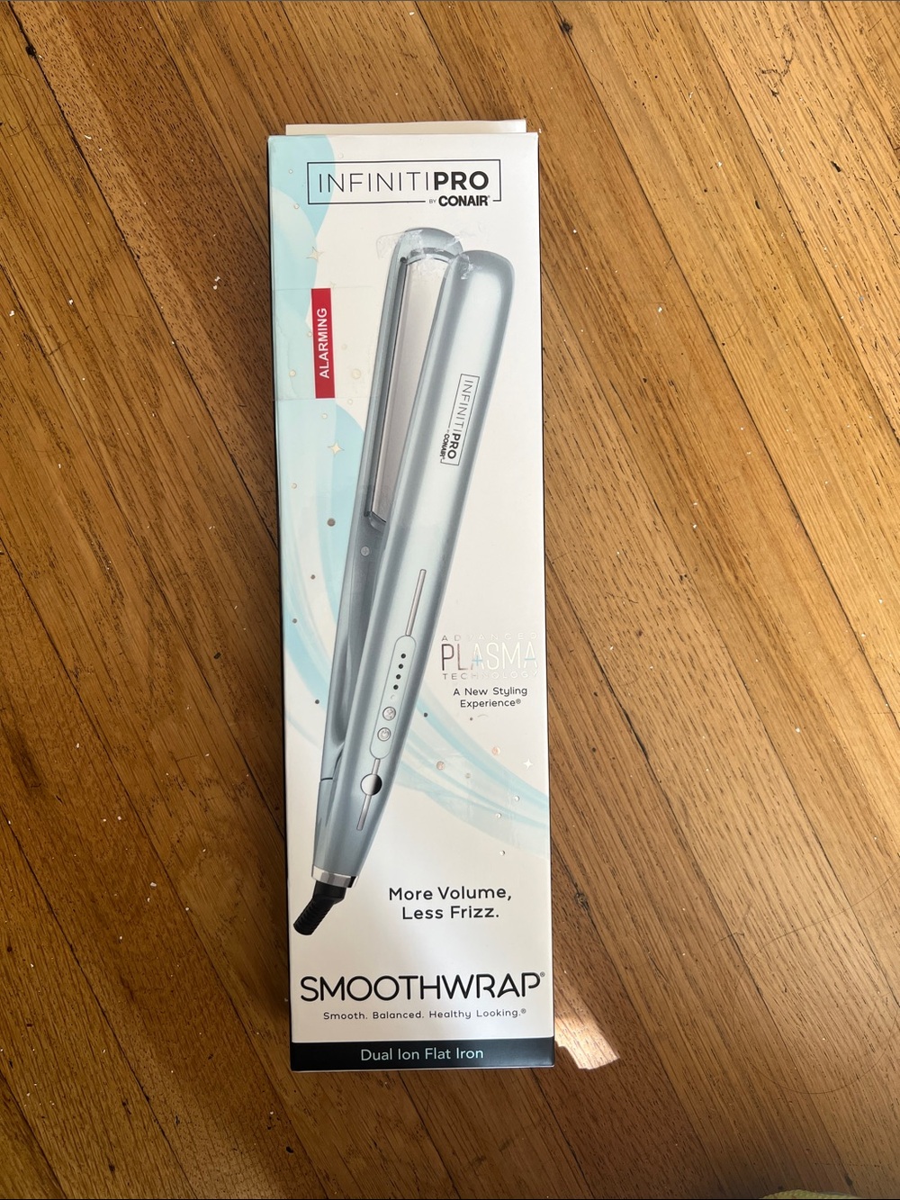 Conair InfinitiPro SmoothWrap Silver Dual Ion Flat Iron
